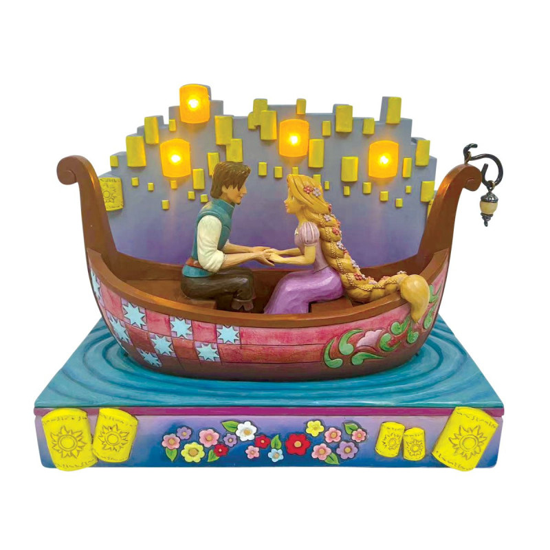 Disney : Tangled - Traditions - Figurine Raiponce & Flynn Lanternes LED