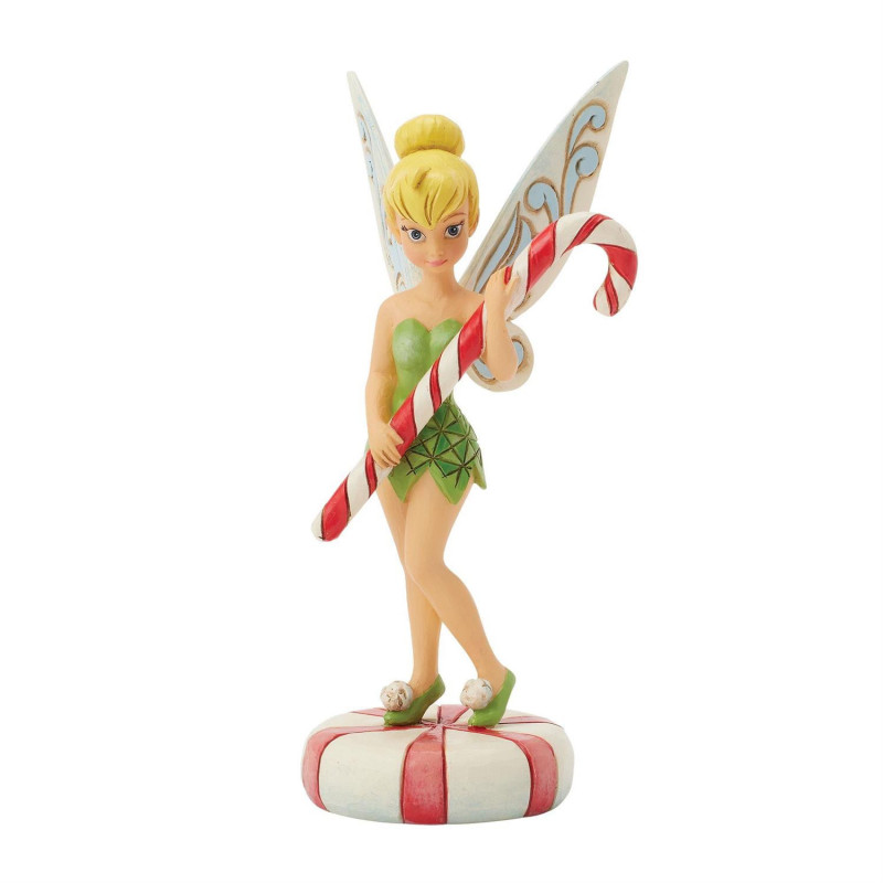 Disney : Peter Pan - Traditions - Figurine Christmas Clochette Tinker Bell Candy Cane