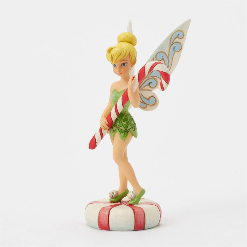 OCTOBRE 2025 : Disney : Peter Pan - Traditions - Figurine Christmas Clochette Tinker Bell Candy Cane