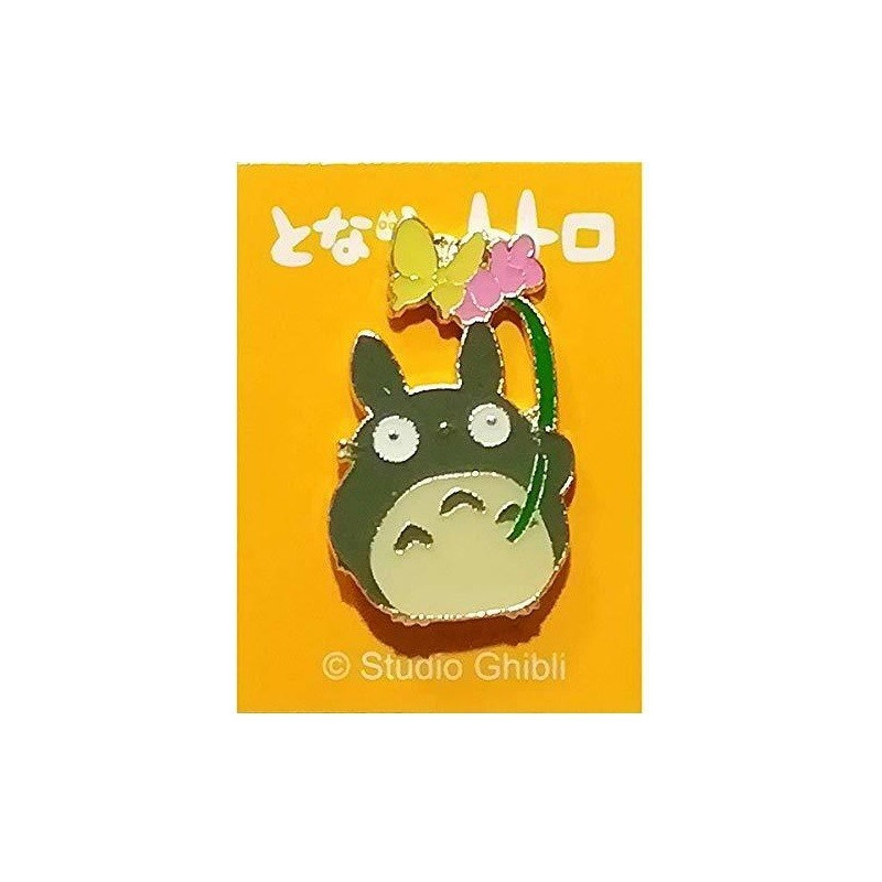 Mon Voisin Totoro - Pins Totoro gris et fleurs