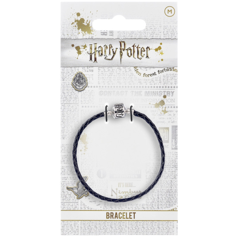 Harry Potter - Bracelet cuir noir