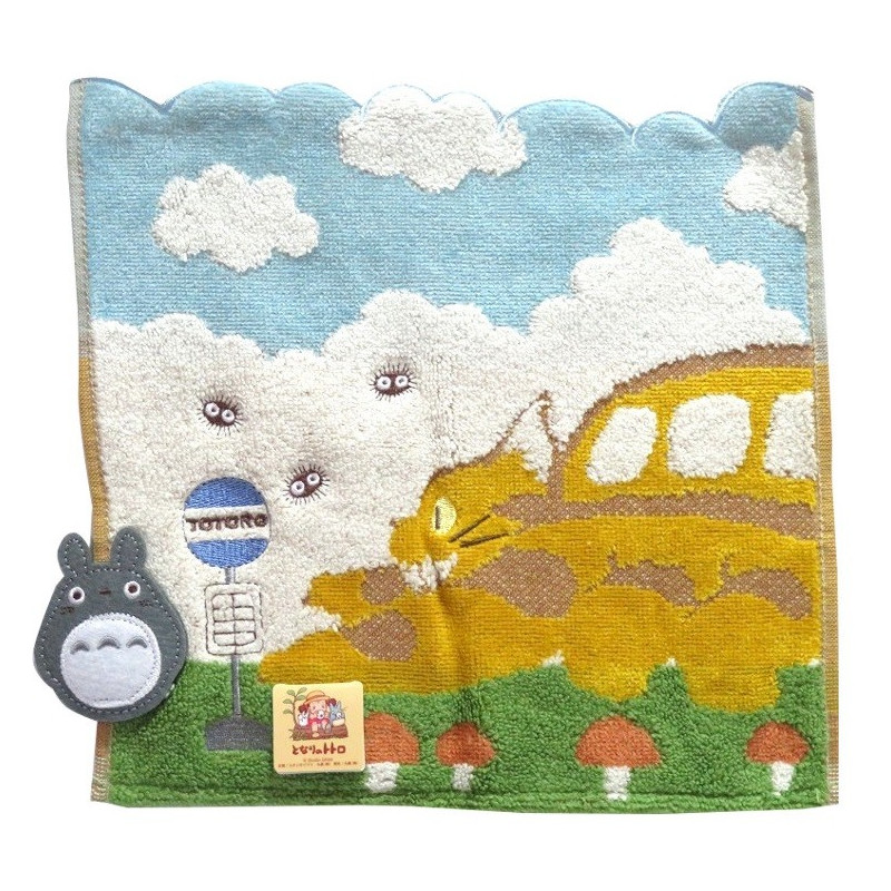 Mon voisin Totoro - Serviette Chatbus en chemin 25 x 25 cm