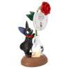 Kiki la Petite Sorcière - Petite statue Jiji et rose