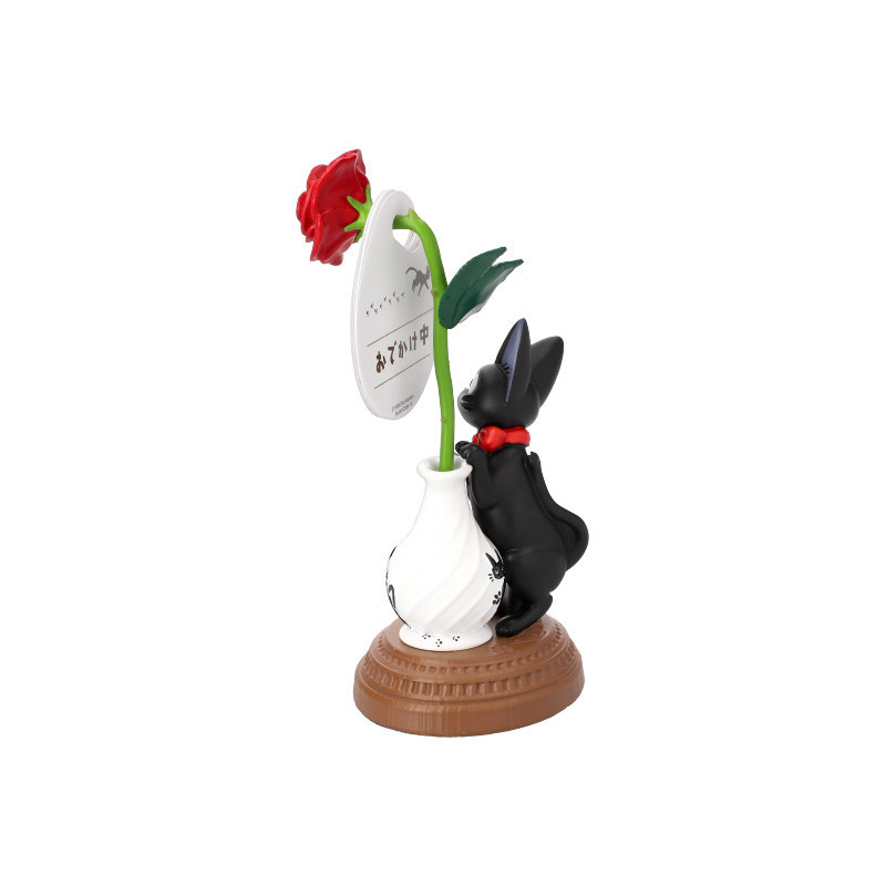 Kiki la Petite Sorcière - Petite statue Jiji et rose