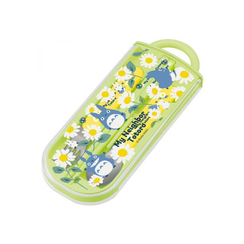 Mon voisin Totoro - Set de baguettes + cuillère + fourchette Marguerites