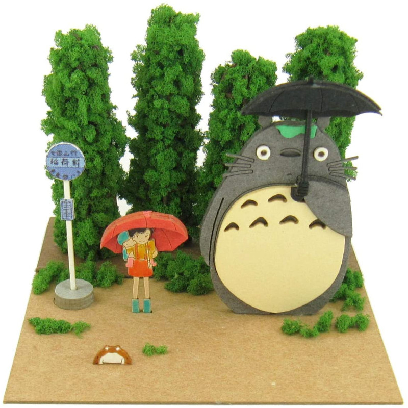 Mon Voisin Totoro - Miniaturart maquette papercraft Totoro Bus Stop