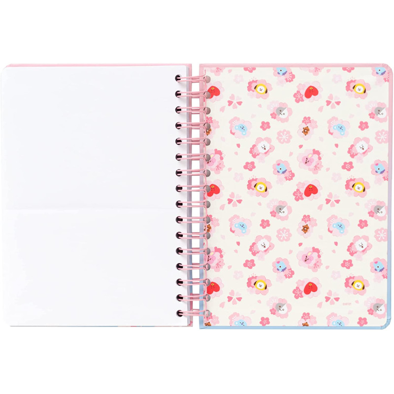 BT21 Line Friends - Carnet spirales Cherry Blossom