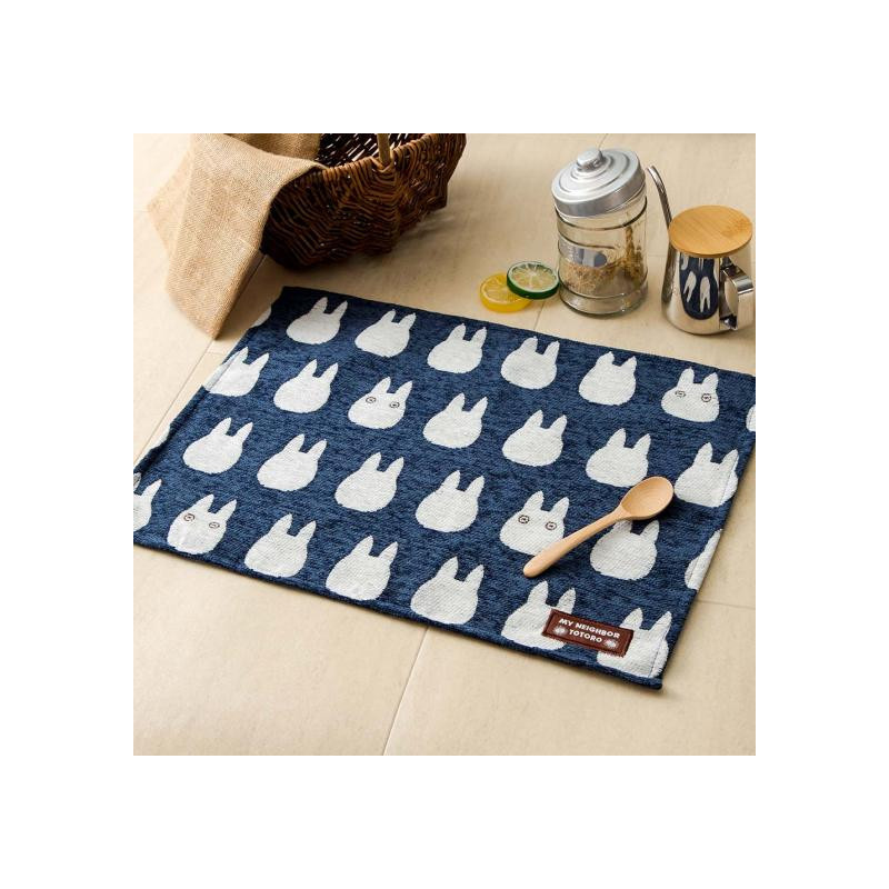 Mon voisin Totoro - Set de table Silhouette Totoro blanc 33 x 48 cm