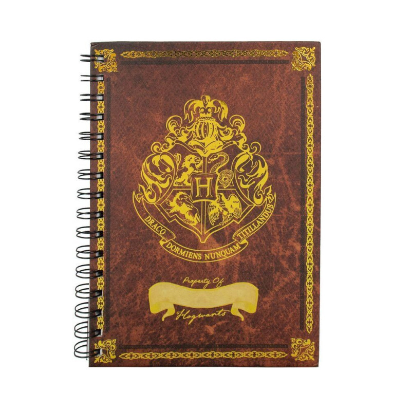 Harry Potter - Carnet A5 spirales Hogwarts Crest