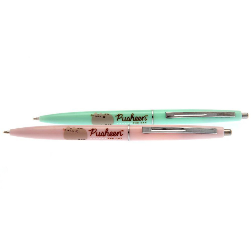 Pusheen - Set de 2 stylos bille Botanical