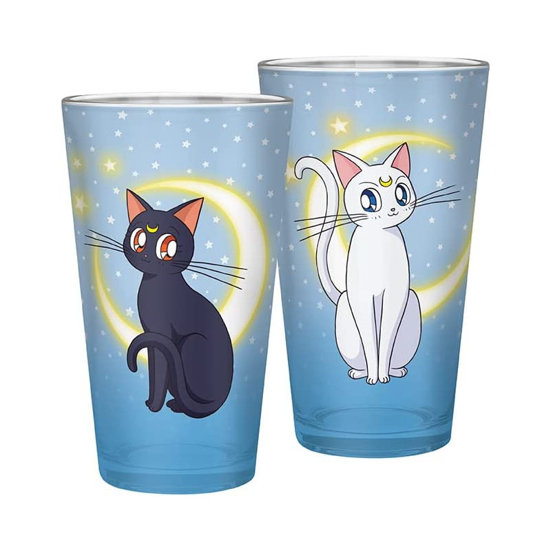 Sailor Moon - Grand verre 400 ml Luna & Artemis