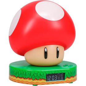 Super Mario - Réveil USB Champignon Rouge (13,7 cm)