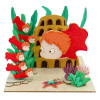 Ponyo sur la Falaise - Miniaturart maquette papercraft Ponyo et ses soeurs