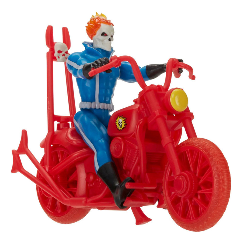 Marvel Legends - Vintage Retro série - Figurine avec véhicule Ghost Rider 10 cm