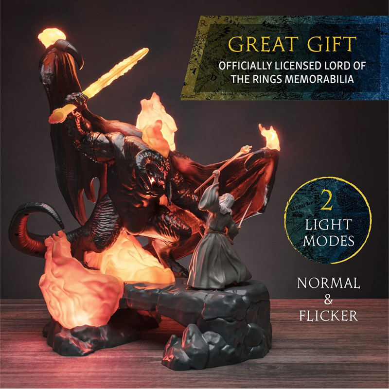 Lord of the Rings - Lampe The Balrog Vs Gandalf 41 cm