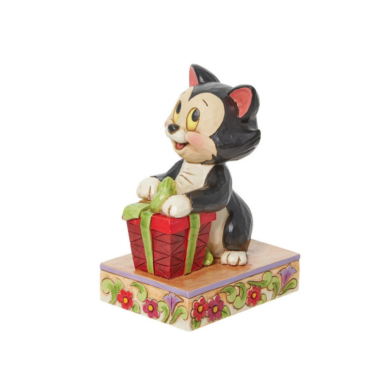 Disney : Pinocchio - Traditions - Figurine Figaro Personality Pose Christmas