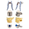 Star Wars : The Mandalorian - Set de 4 paires de boucles d'oreilles