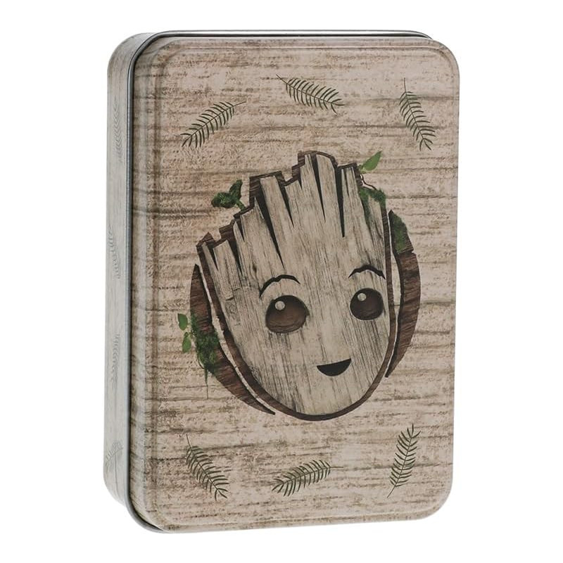 Marvel Studios : I Am Groot - Jeu de cartes en boîte métallique