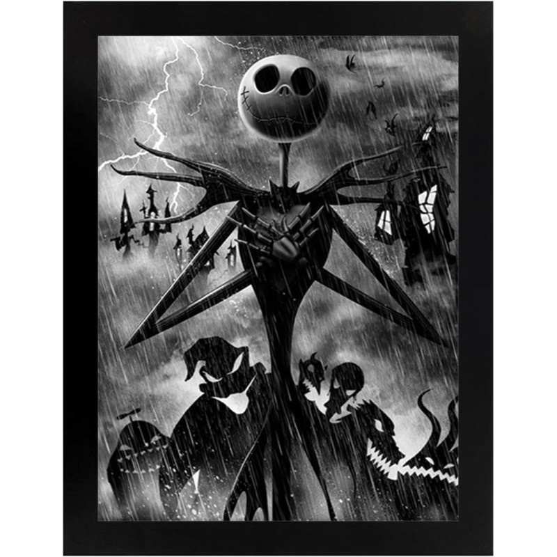 Nightmare Before Christmas - Poster encadré Jack Storm (30 x 40 cm)