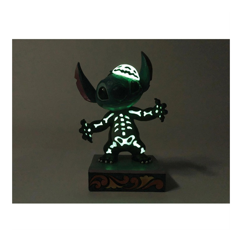 Disney - Traditions - Statue Stitch squelette phophorescent