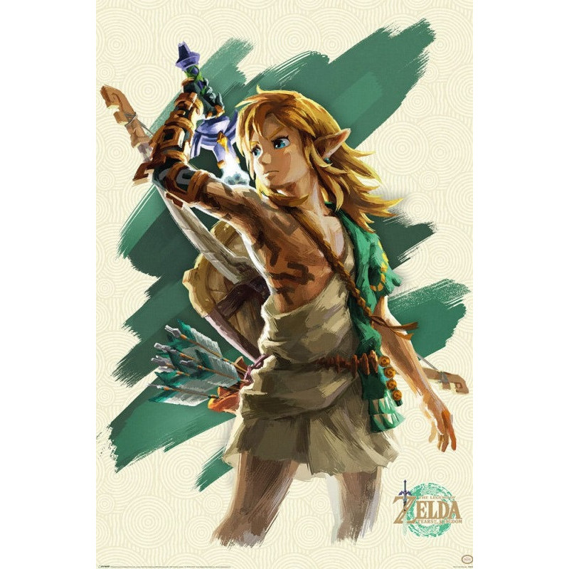 Zelda - Grand poster Tears Of The Kingdom Link (61 x 91,5 cm)