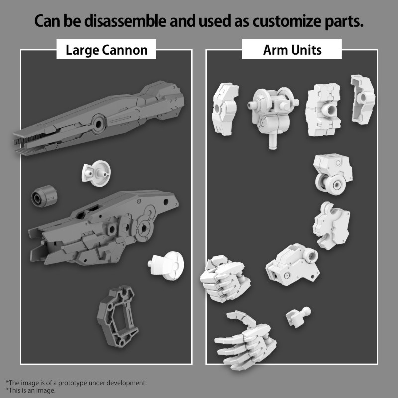 30MM - 30 Minutes Mission - Option Parts Set 11 - Large Cannon and Arm Unit 1:144 Scale