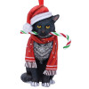 Ornement de sapin Black Cat Candy Cane