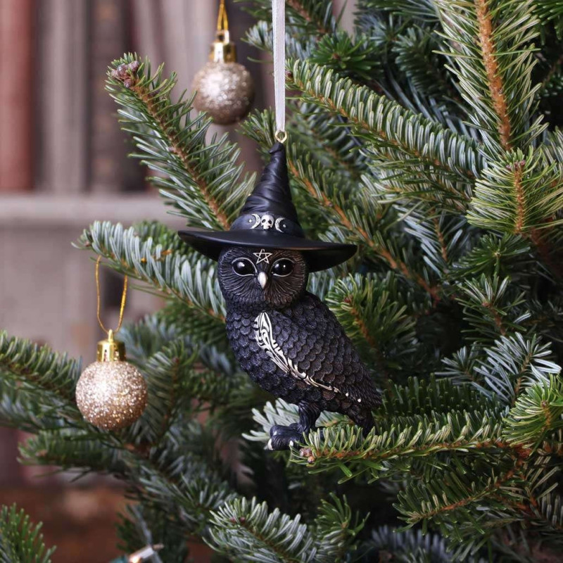 Ornement de sapin Owlocen black witch owl