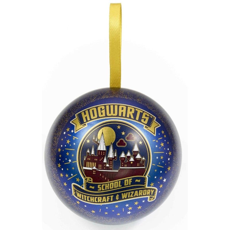 Harry Potter - Boule de sapin de Noël Hogwarts (avec collier)