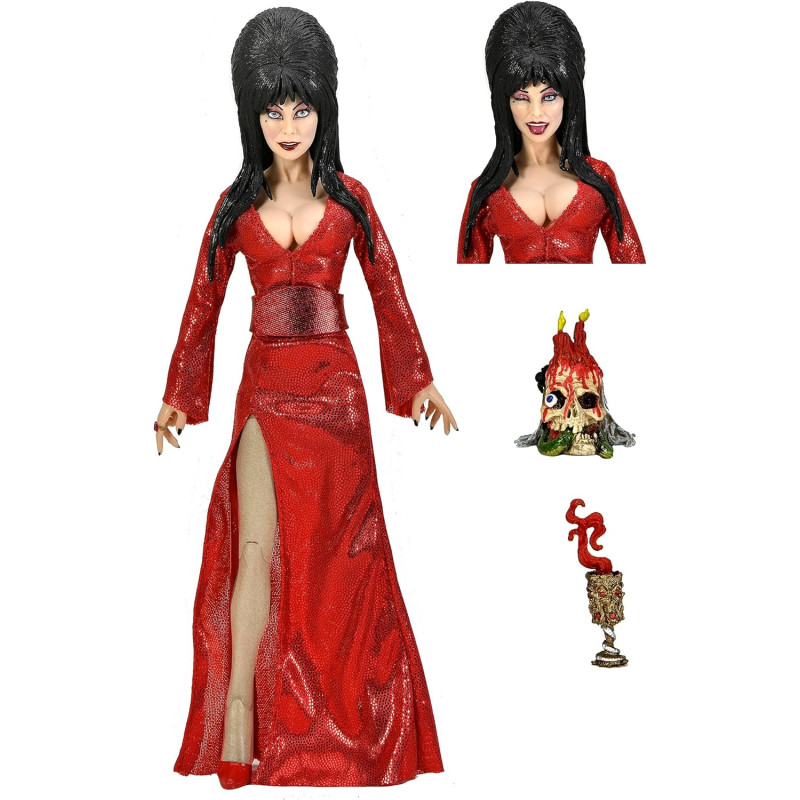 Elvira Mistress of the Dark - Figurine Clothed Red, Fright, and Boo 20 cm