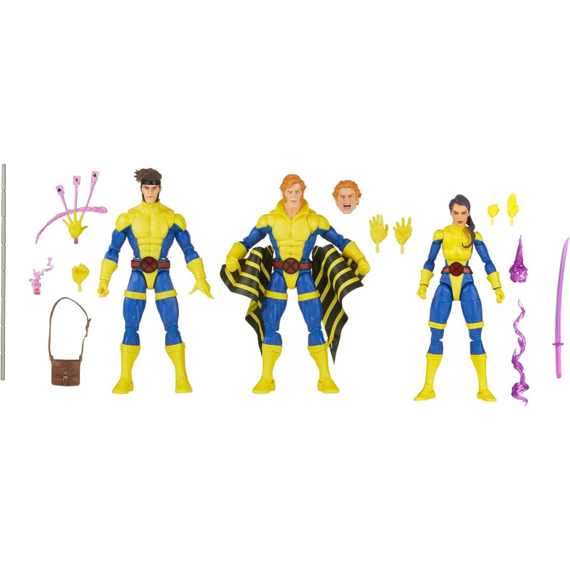 Marvel Legends - Pack X-Men 3 figurines Gambit, Marvel's Banshee, Psylocke 15 cm